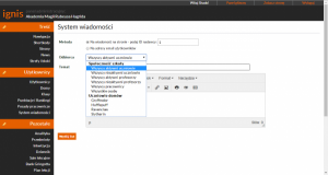 System wiadomości